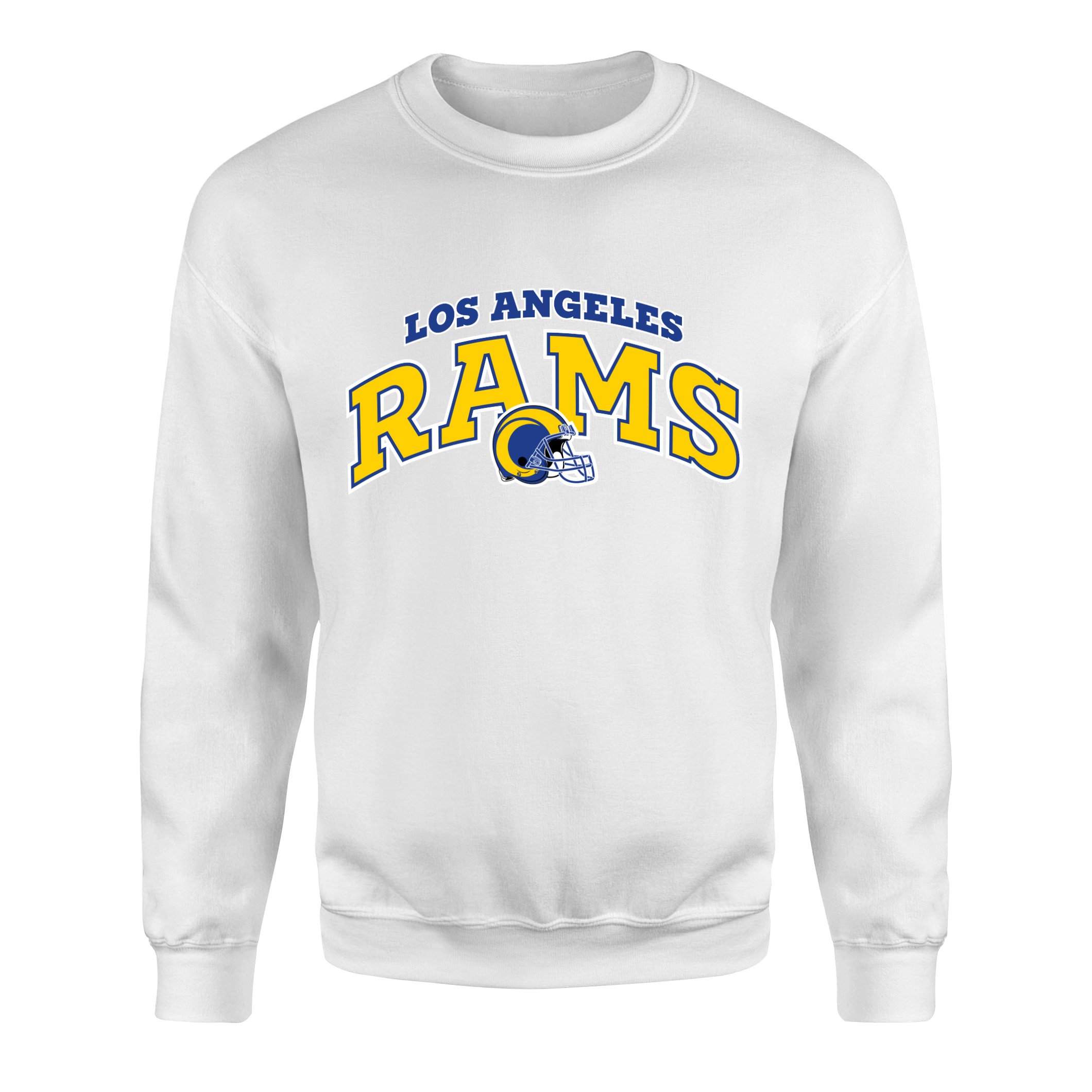 Los Angeles RAMS Arch Sweatshirt S - Beyaz