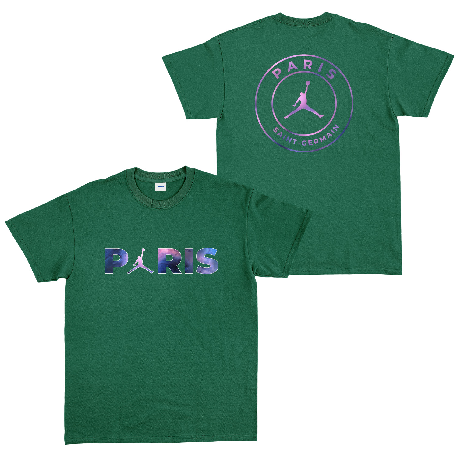Air Jordan x Paris Saint Germain Space ED Tişört L - Nefti Yeşili