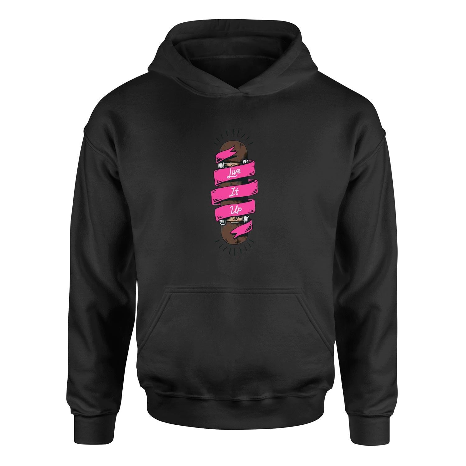 Live It Up Skates V2 Hoodie XL - Siyah