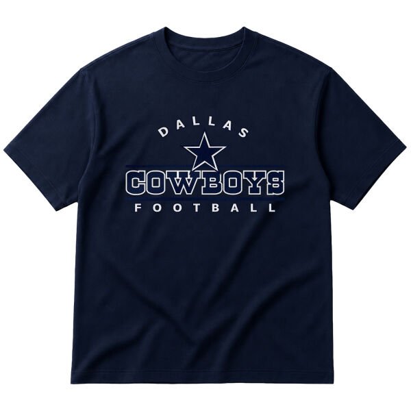 Cowboys Football Oversize Tişört S - İndigo Mavisi