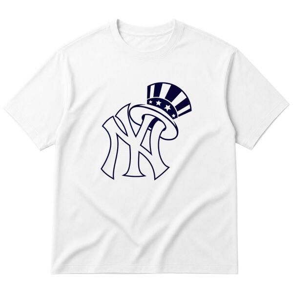 Yankees Classic Oversize Tişört L - Beyaz