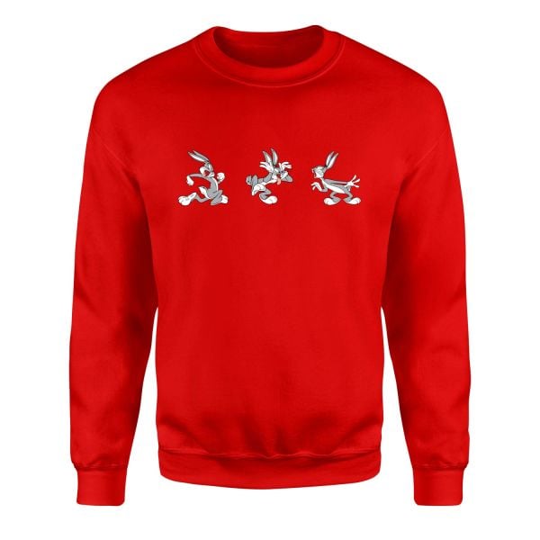 Bunnies Sweatshirt S - Kırmızı