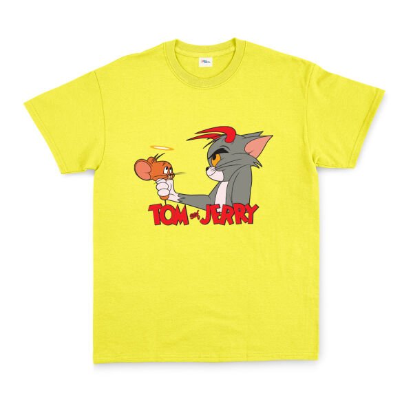 Tom & Jerry Tişört L - Sarı