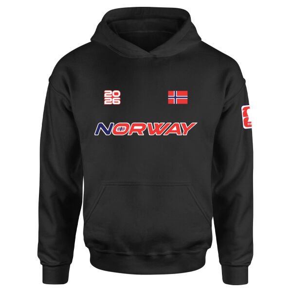 Norveç 2026 Hoodie XL - Siyah
