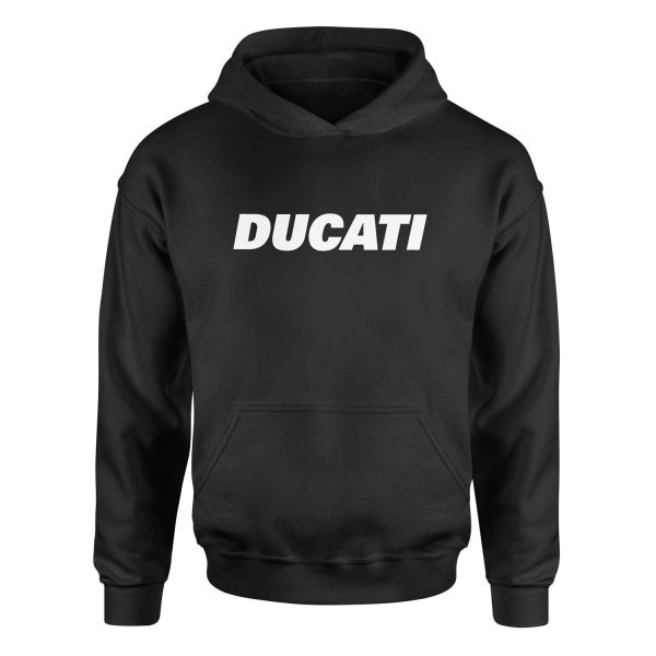 Ducati White Hoodie L - Siyah