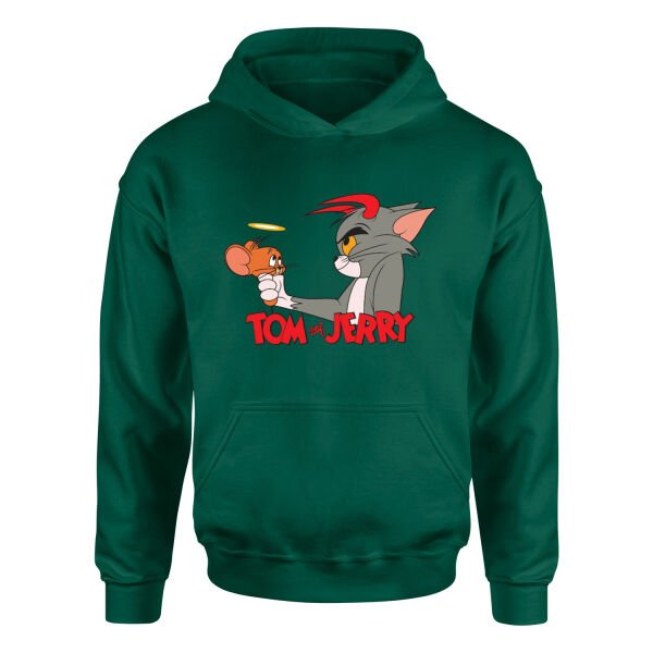 Tom & Jerry Hoodie S - Nefti Yeşili