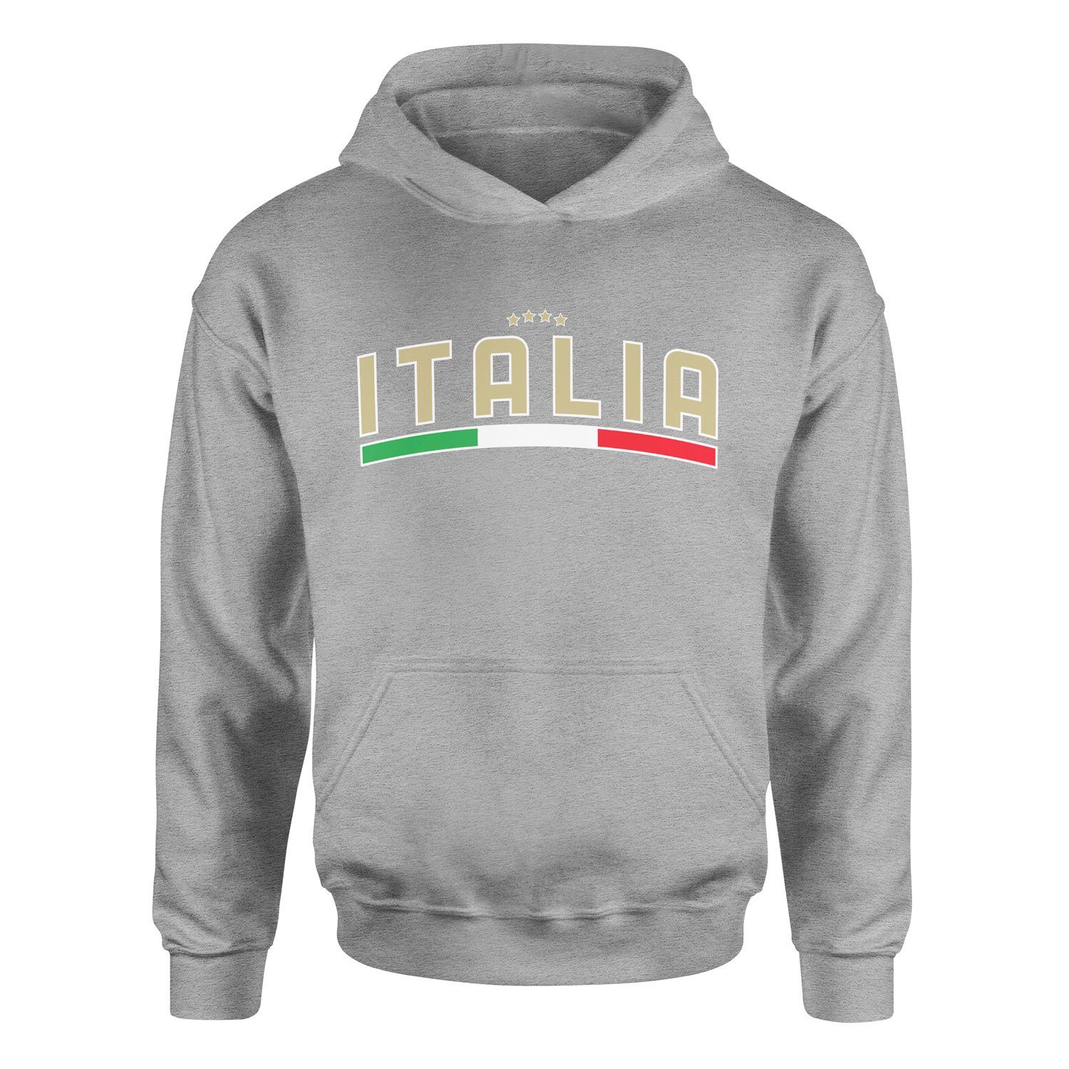 Italia Tricolore Hoodie S - Gri