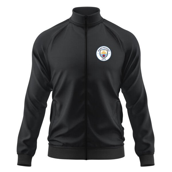 Manchester City Fermuarlı Sweatshirt L - Siyah
