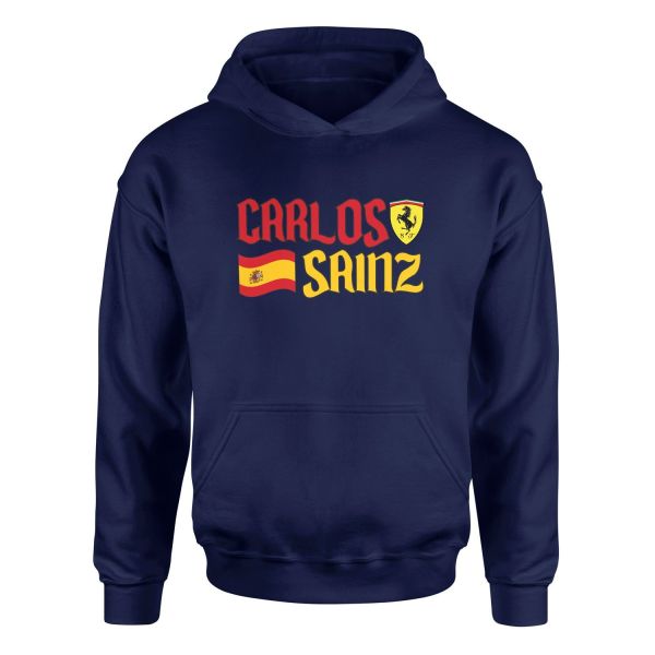 Carlos Sainz Spanish Matador Hoodie XL - İndigo Mavisi
