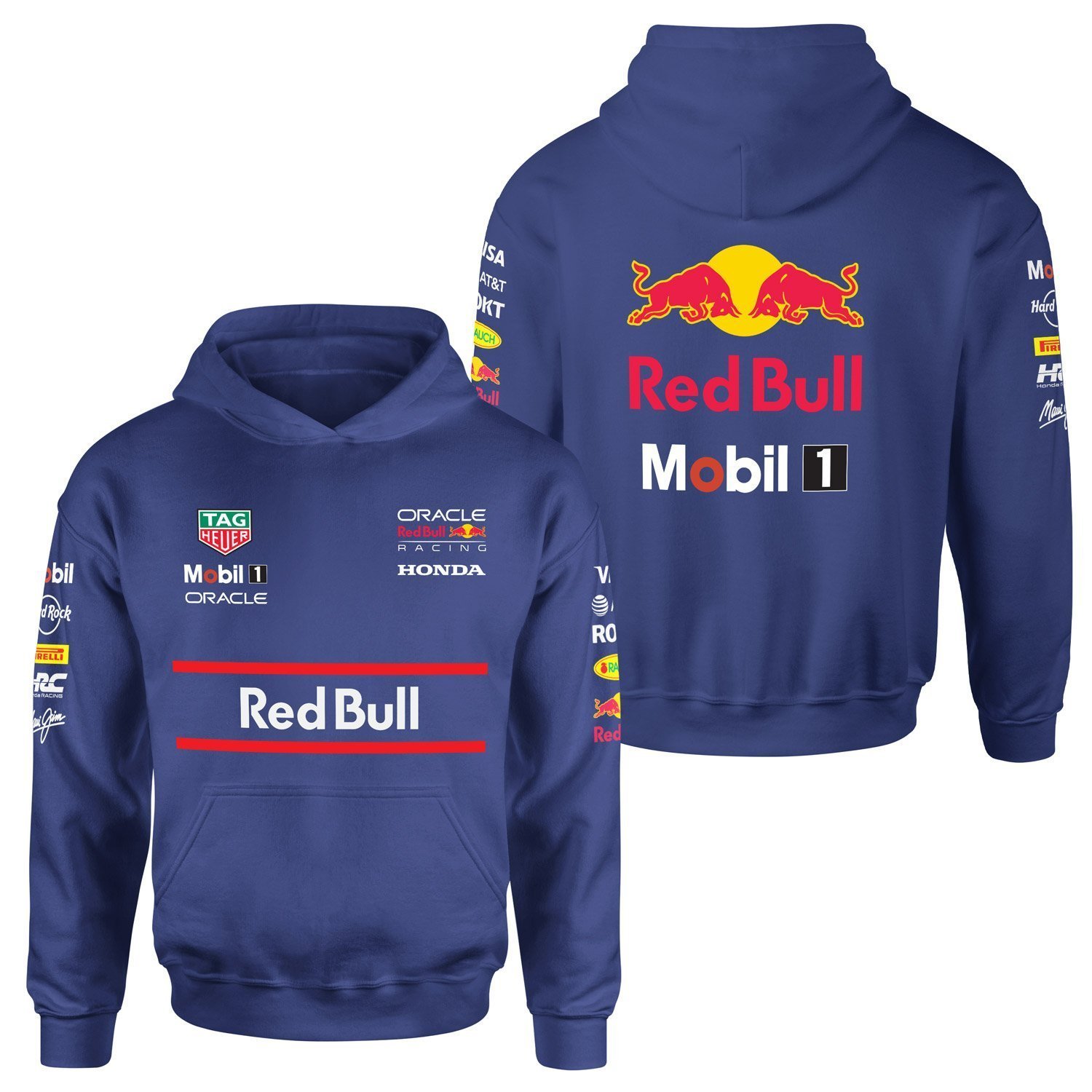 Red Bull Racing Teamline 2025 Hoodie L - İndigo Mavisi | OUTLET