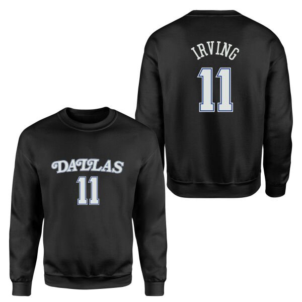 Kyrie Irving 11 Dallas Forma Sweatshirt XL - Siyah