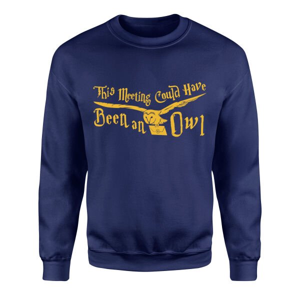 This Meeting Could Have Been An Owl Sweatshirt S - Lacivert