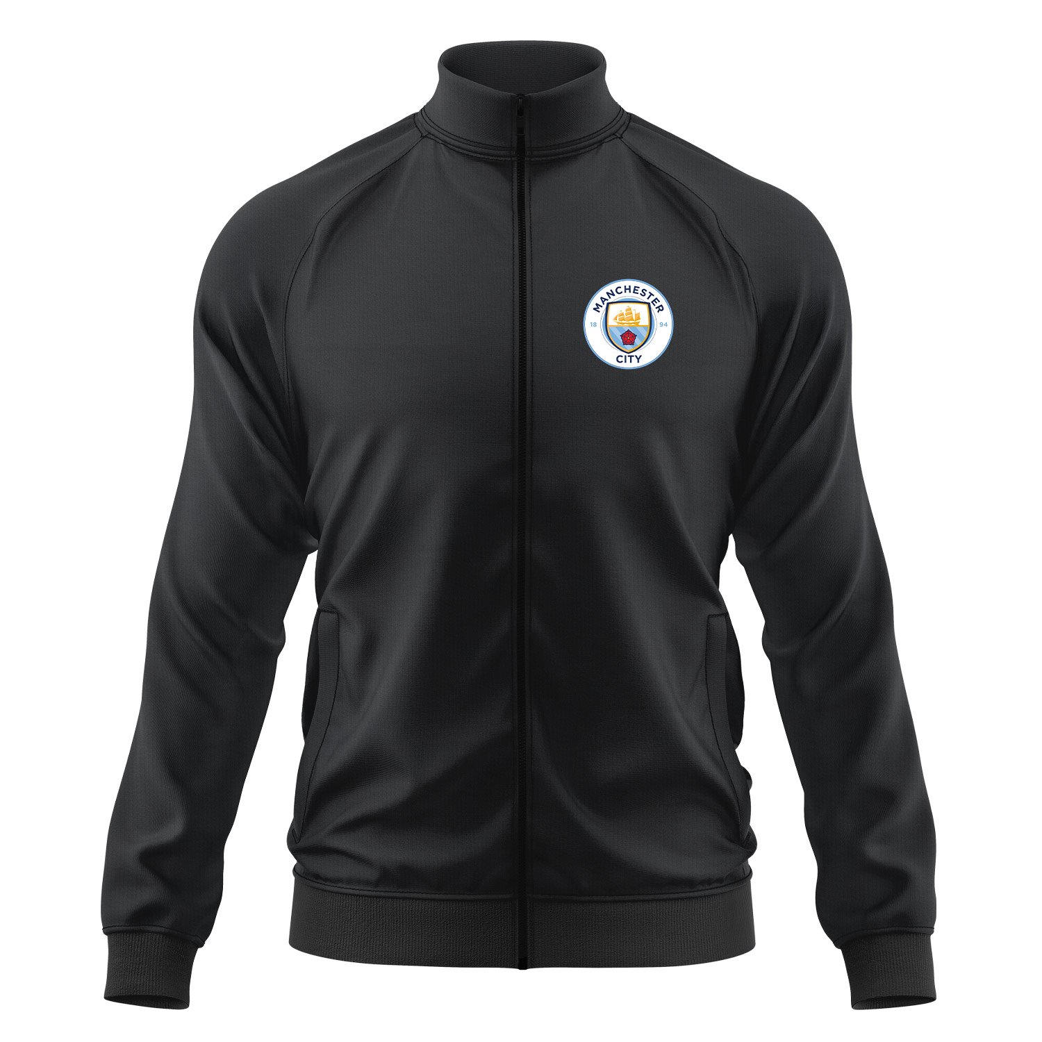 Manchester City Fermuarlı Sweatshirt XXL - Siyah