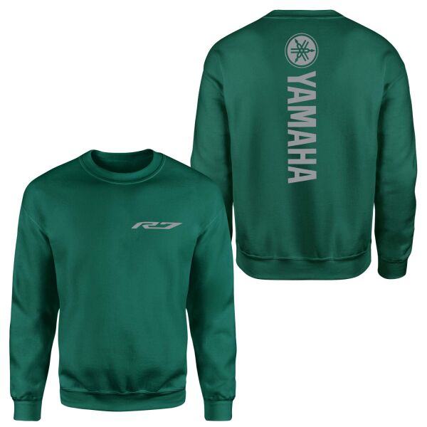 Yamaha R7 Sweatshirt S - Nefti Yeşili