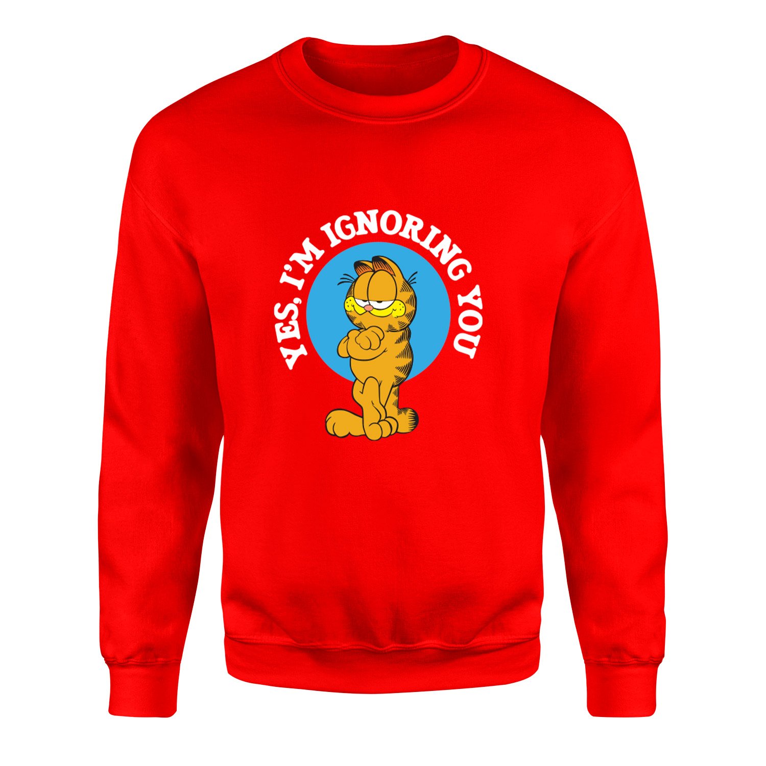 Yes, I’m Ignoring You | Garfield Sweatshirt S - Kırmızı