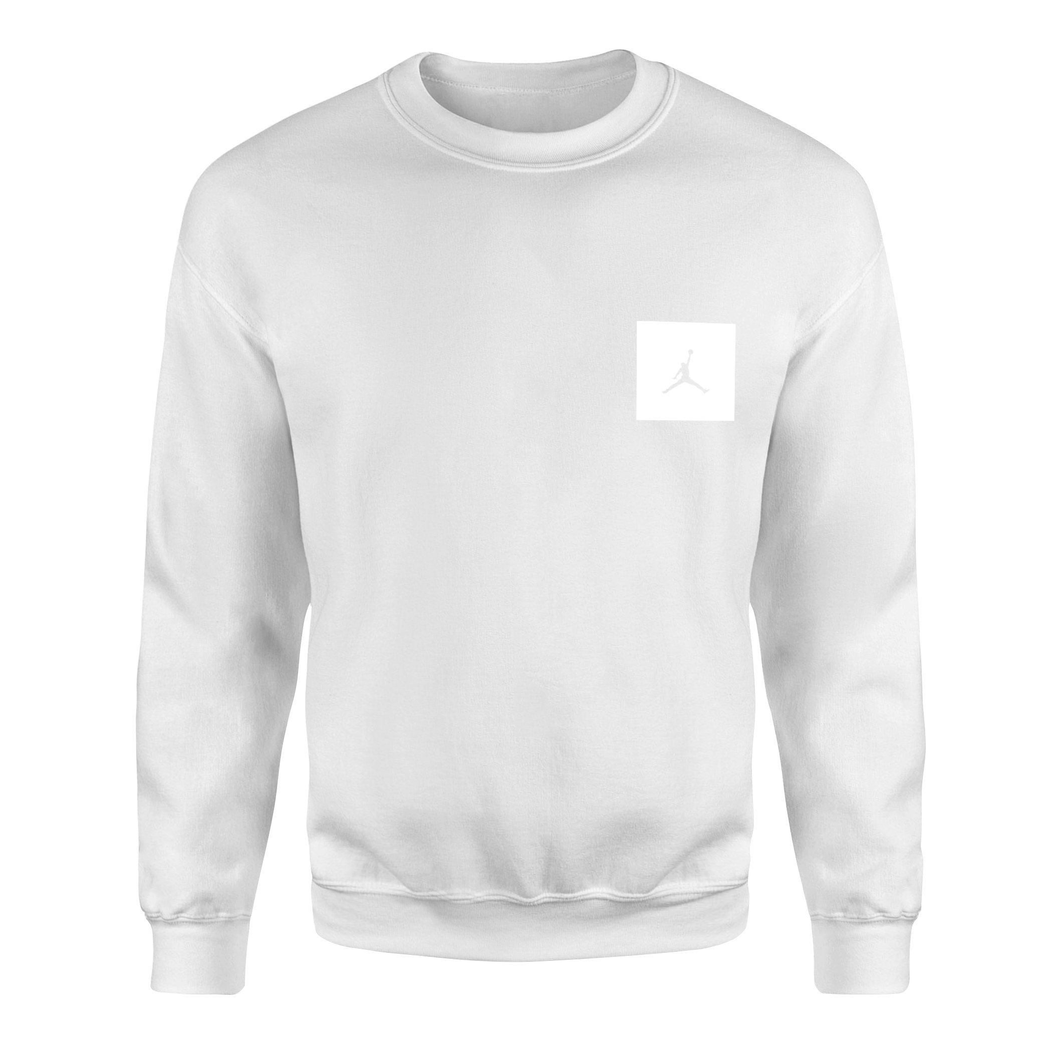 Air Jordan White Patch Sweatshirt L - Beyaz