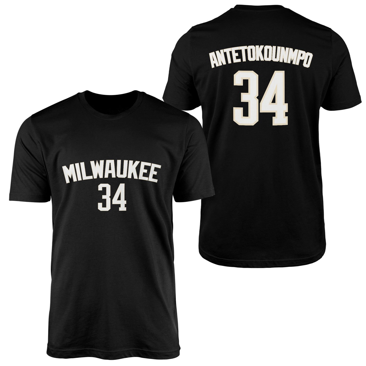 Giannis Antetokounmpo Milwaukee Forma Tişört XXL - Siyah