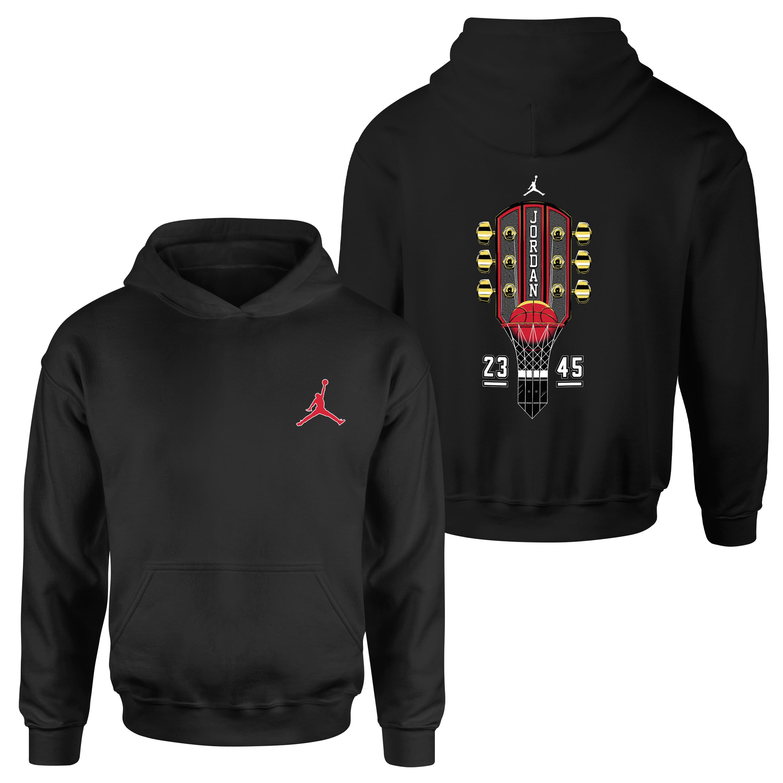 Air J Guitar Red Jordan Hoodie M - Siyah | OUTLET