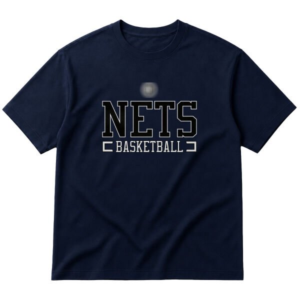 Nets Basketball Oversize Tişört L - İndigo Mavisi