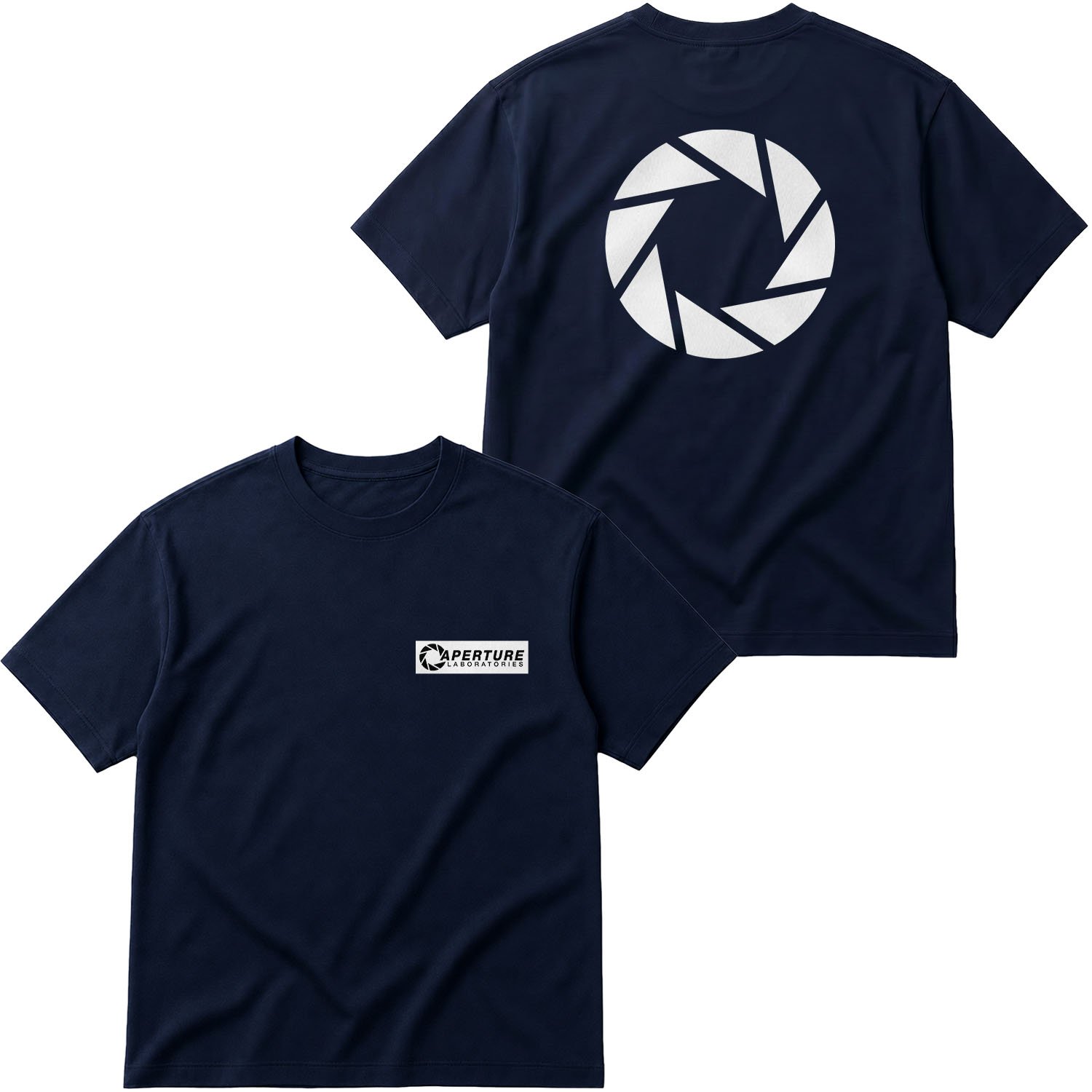 Aperture Laboratories Oversize Tişört L - İndigo Mavisi
