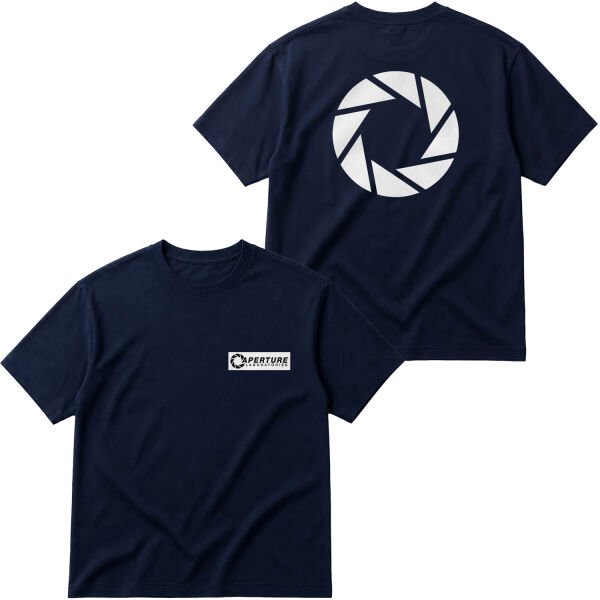 Aperture Laboratories Oversize Tişört L - İndigo Mavisi
