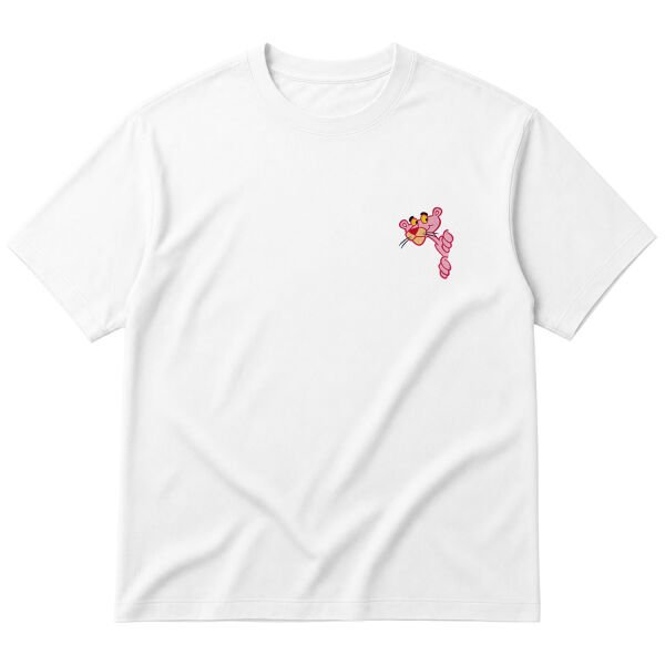 Pink Panther Mystery Oversize Tişört M - Beyaz