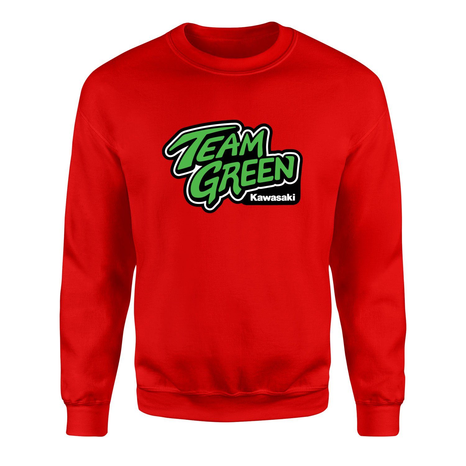 Team Green Kawasaki Racing Sweatshirt L - Kırmızı