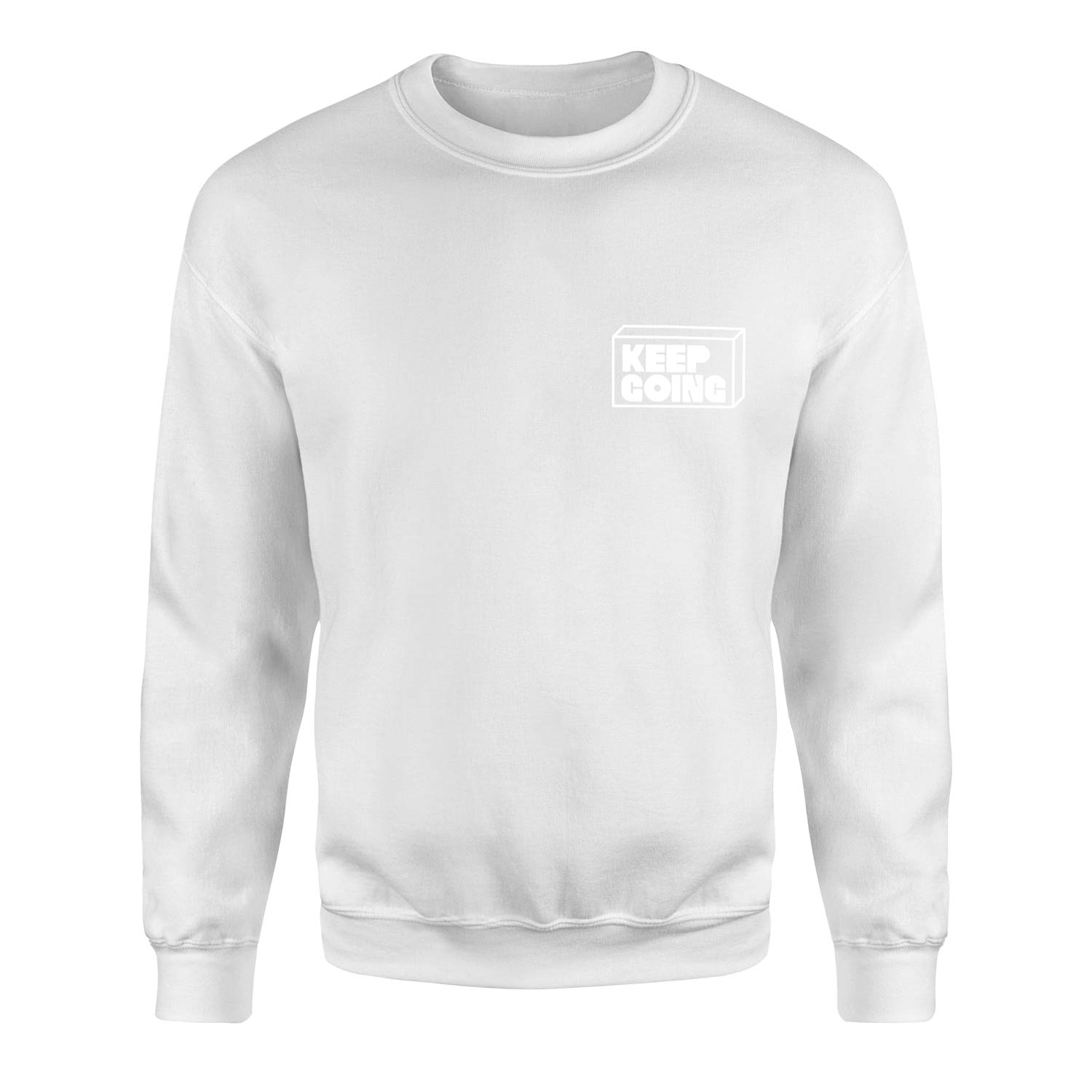 Keep Going Sweatshirt M - Beyaz