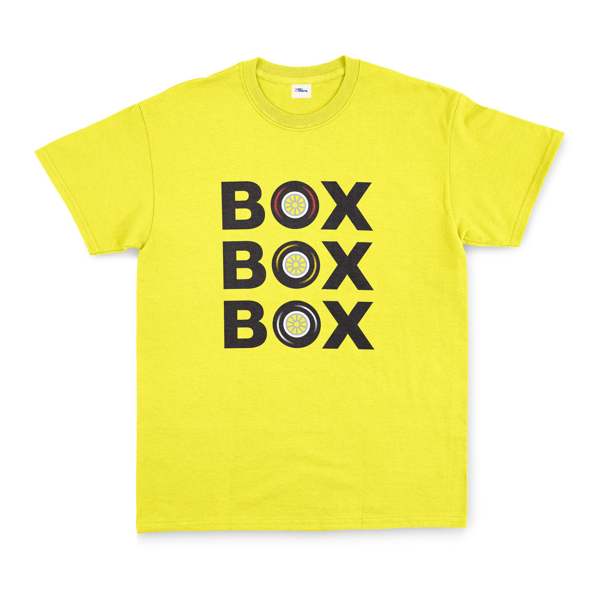 BOX BOX BOX Tişört XXL - Sarı