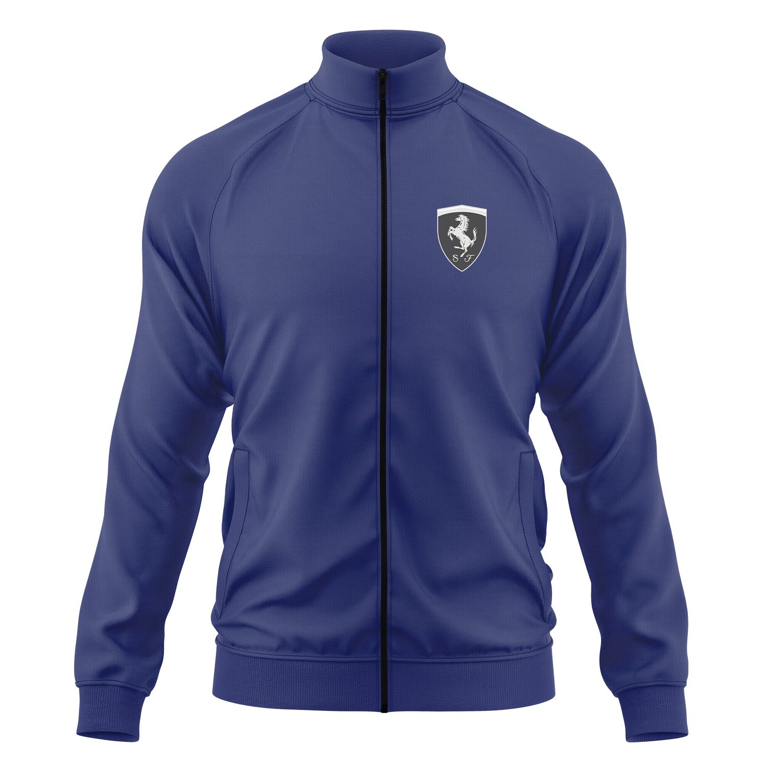 Scuderia Ferrari Muted Black Fermuarlı Sweatshirt M - İndigo Mavisi