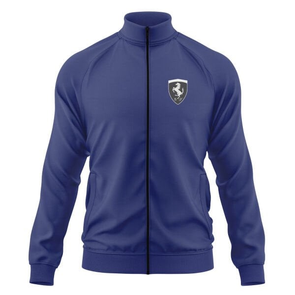 Scuderia Ferrari Muted Black Fermuarlı Sweatshirt M - İndigo Mavisi