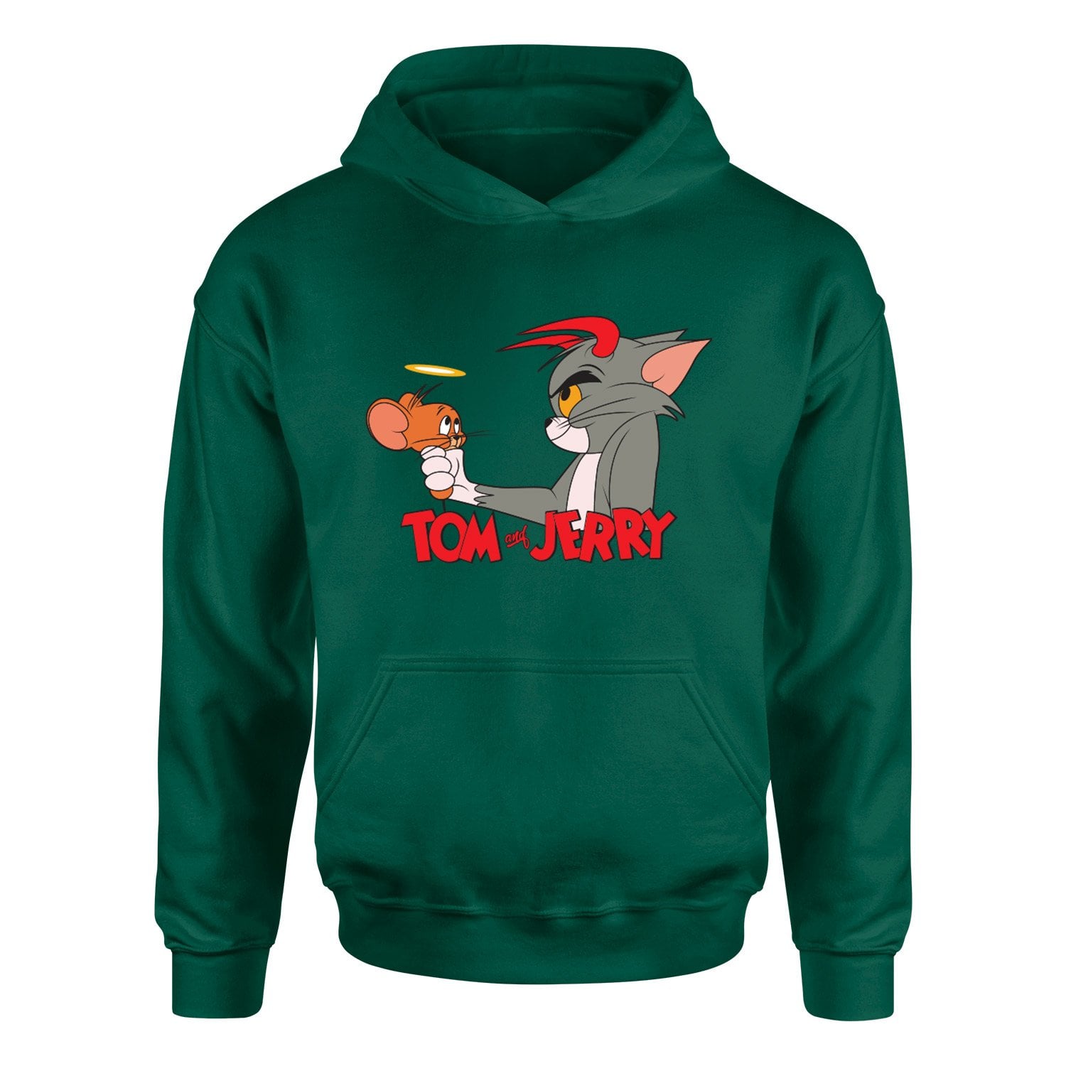 Tom & Jerry Hoodie L - Nefti Yeşili