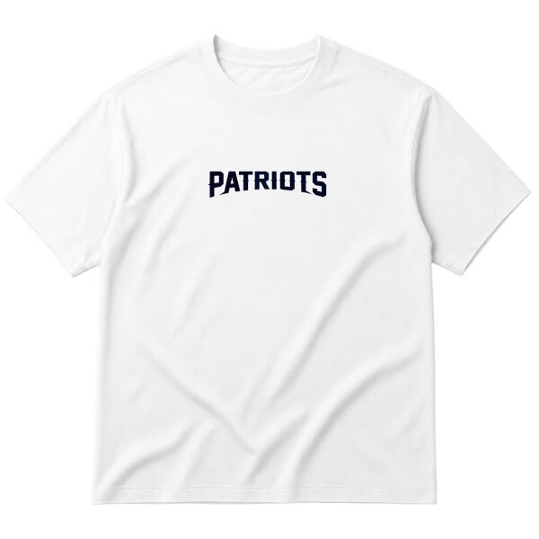 NE PATRIOTS Iconic Oversize Tişört L - Beyaz