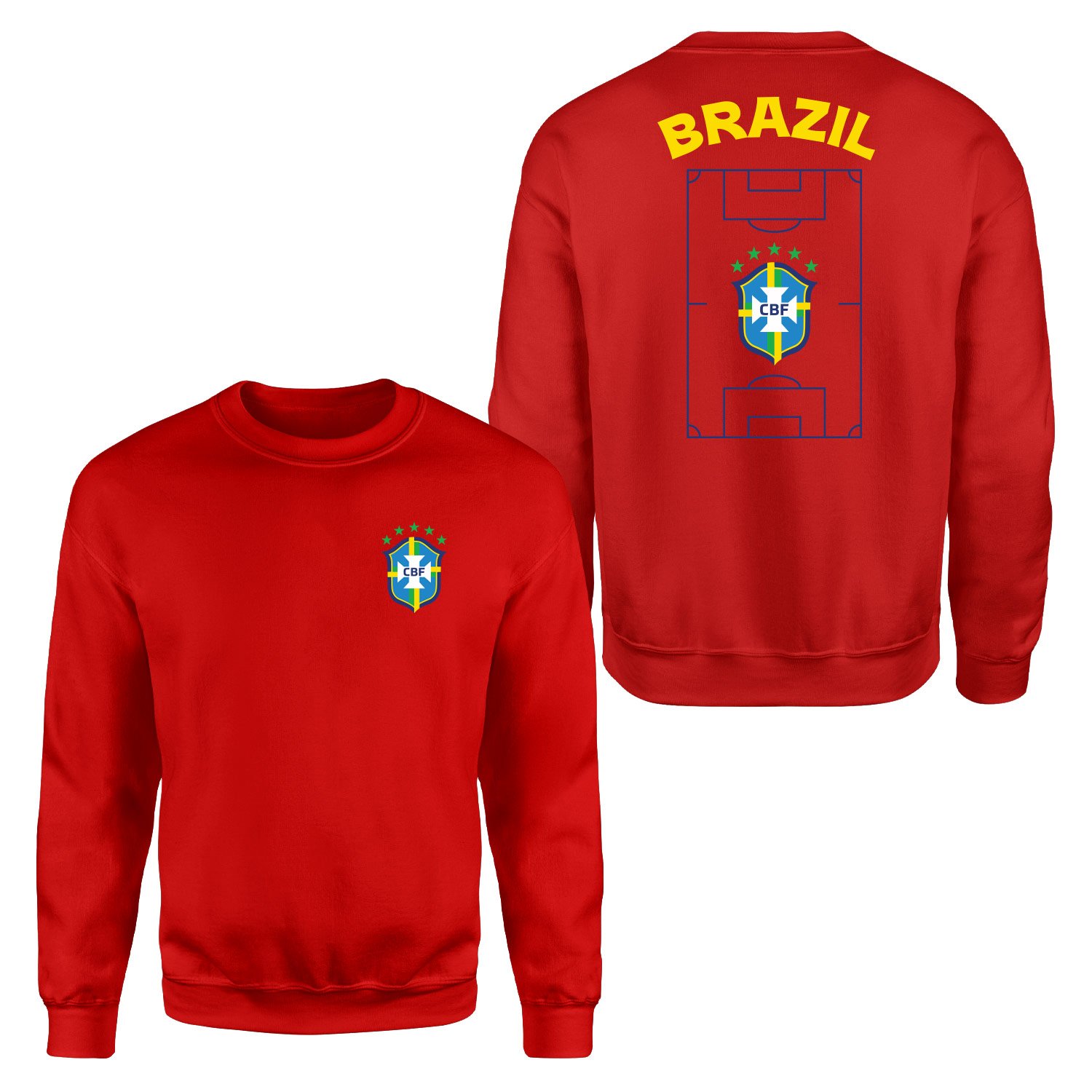 Brezilya Dünya Kupası 2026 Sweatshirt M - Kırmızı