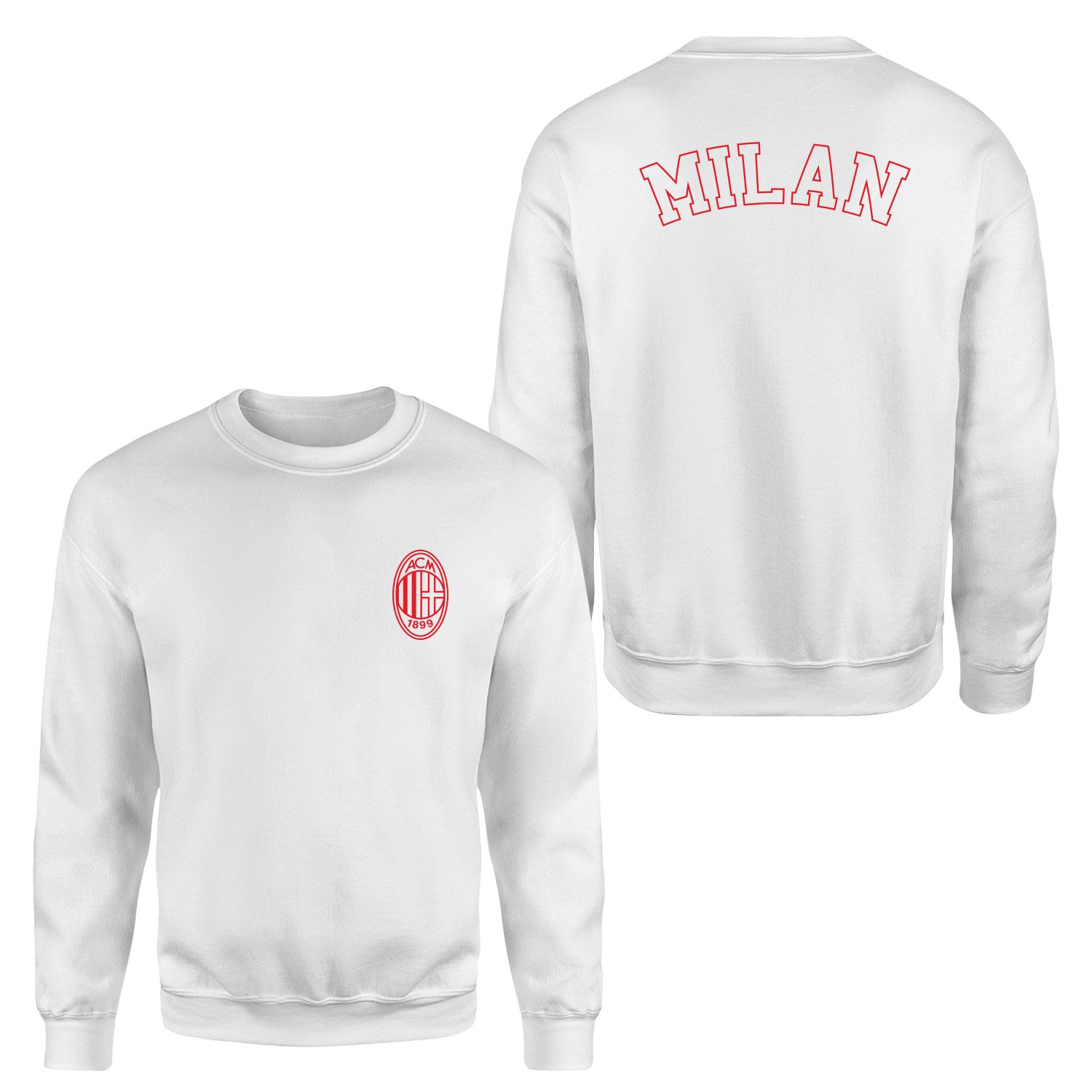 Sempre Milan Sweatshirt S - Beyaz