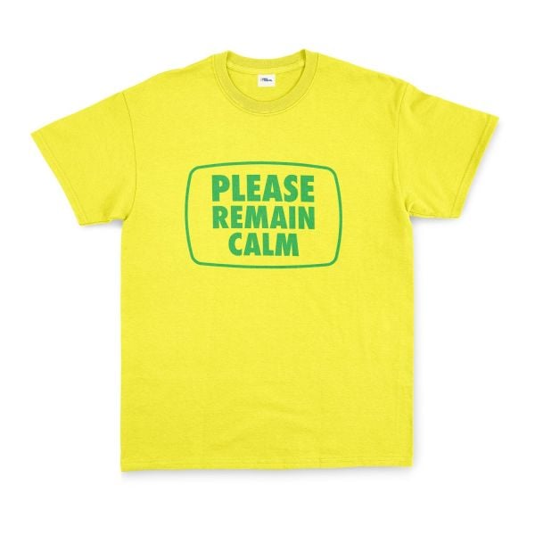 Please Remain Calm | Fallout Tişört XL - Sarı