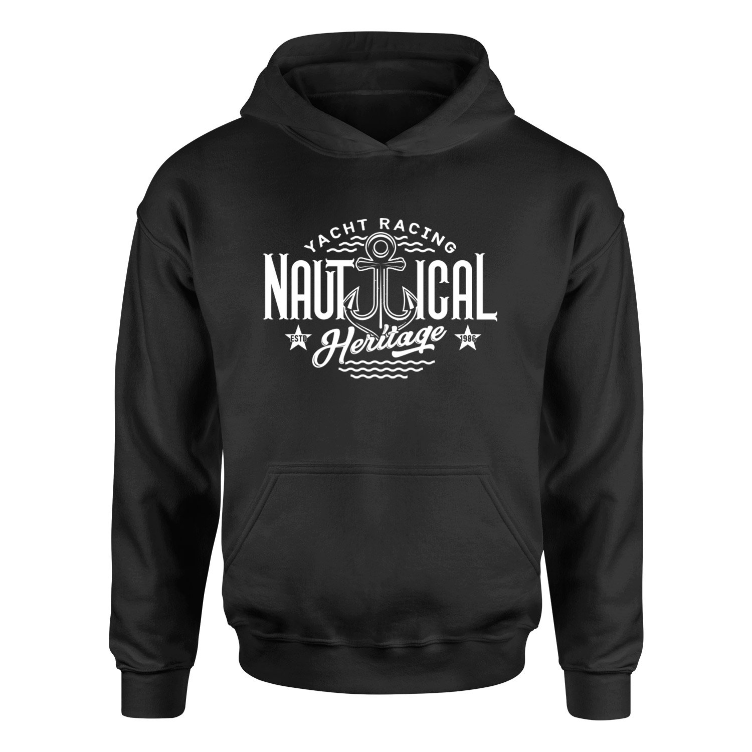 Nautical Heritage Hoodie XXL - Siyah