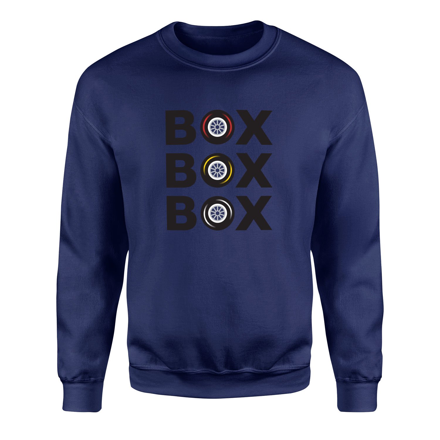 BOX BOX BOX Sweatshirt XL - İndigo Mavisi