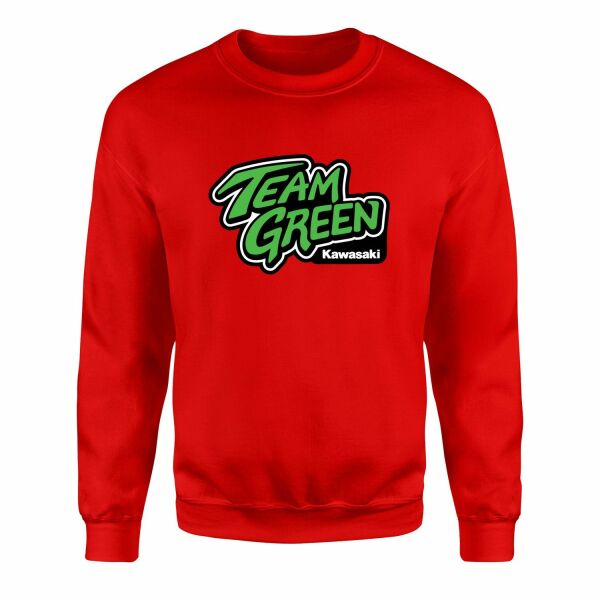 Team Green Kawasaki Racing Sweatshirt XXL - Kırmızı