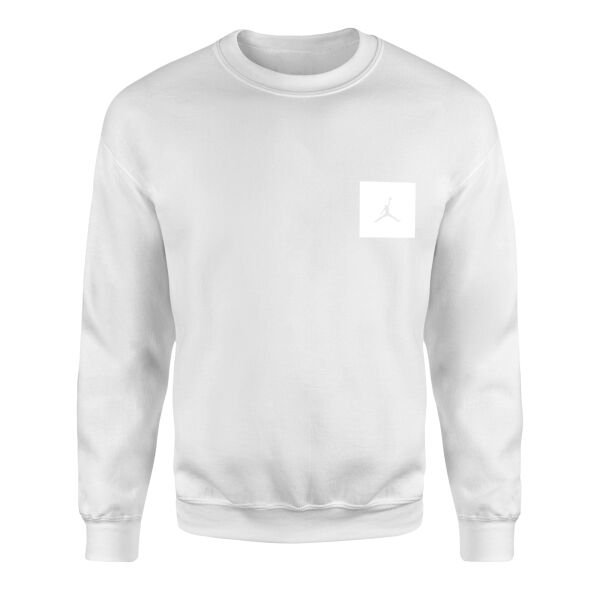 Air Jordan White Patch Sweatshirt XL - Beyaz
