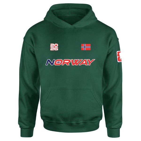 Norveç 2026 Hoodie S - Nefti Yeşili