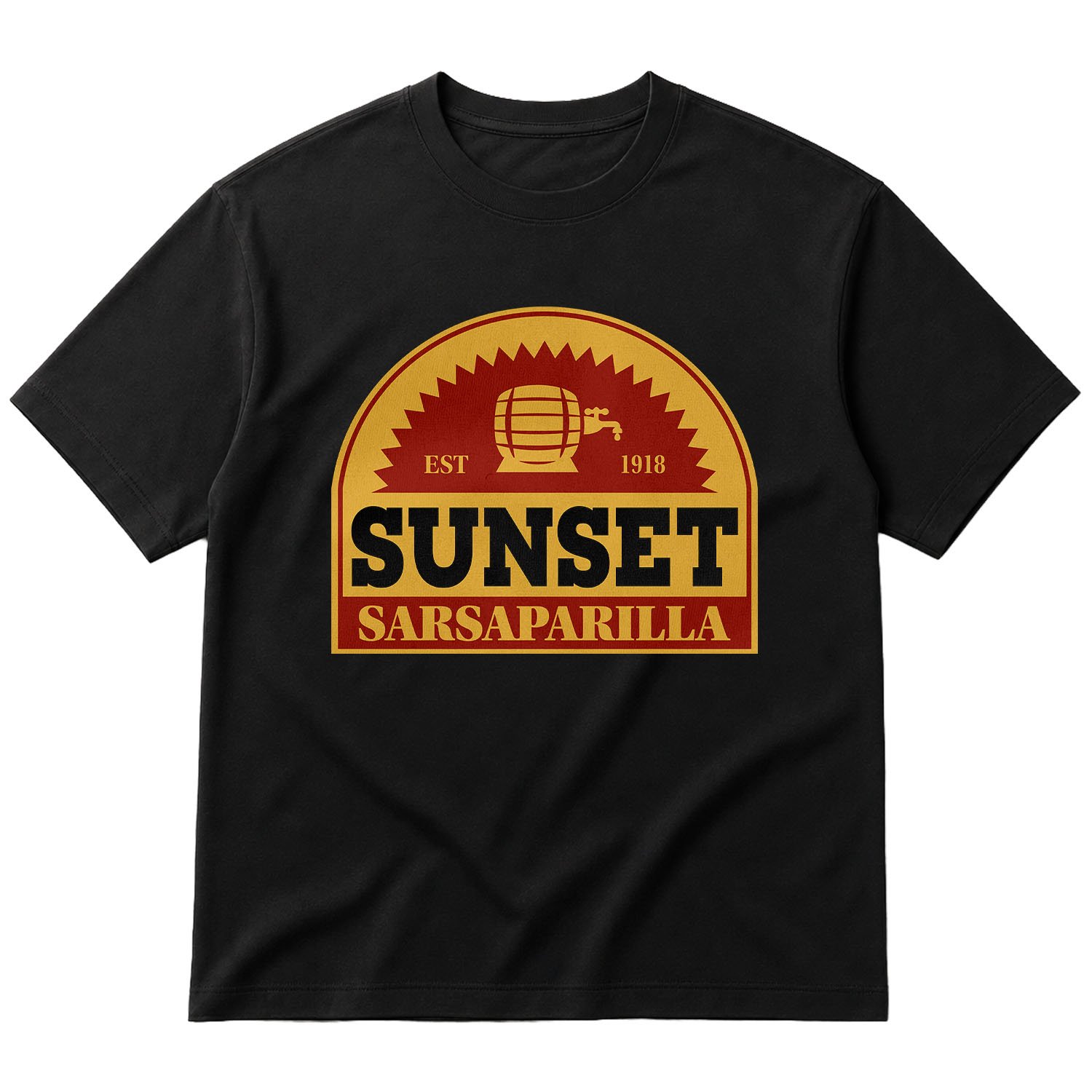 Sunset Sarsaparilla | Fallout Oversize Tişört M - Siyah