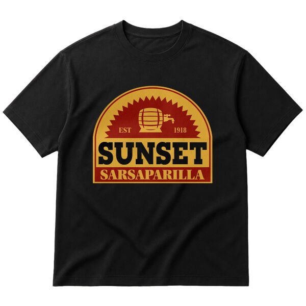 Sunset Sarsaparilla | Fallout Oversize Tişört M - Siyah