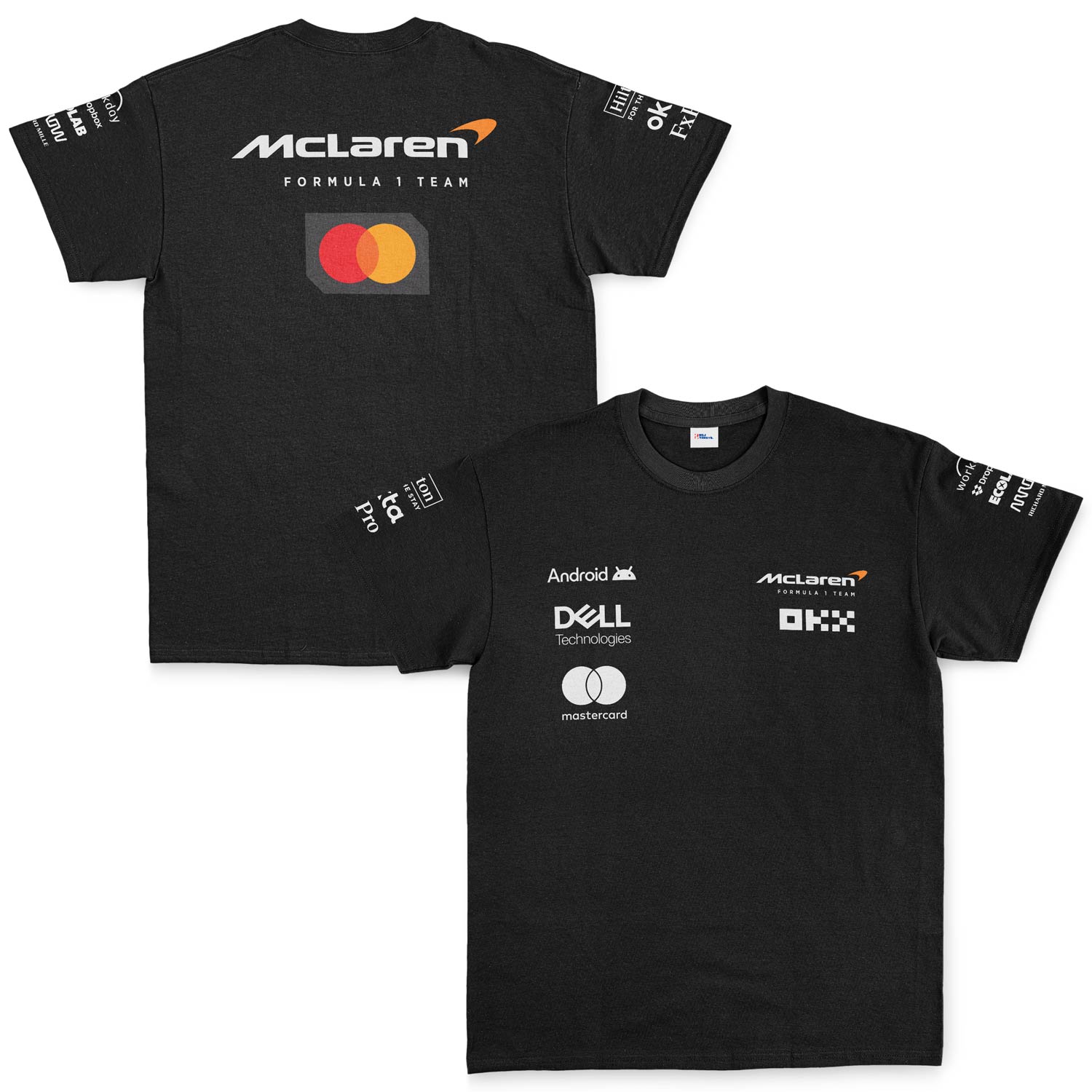 McLaren Racing Teamline White Tişört L - Siyah | OUTLET