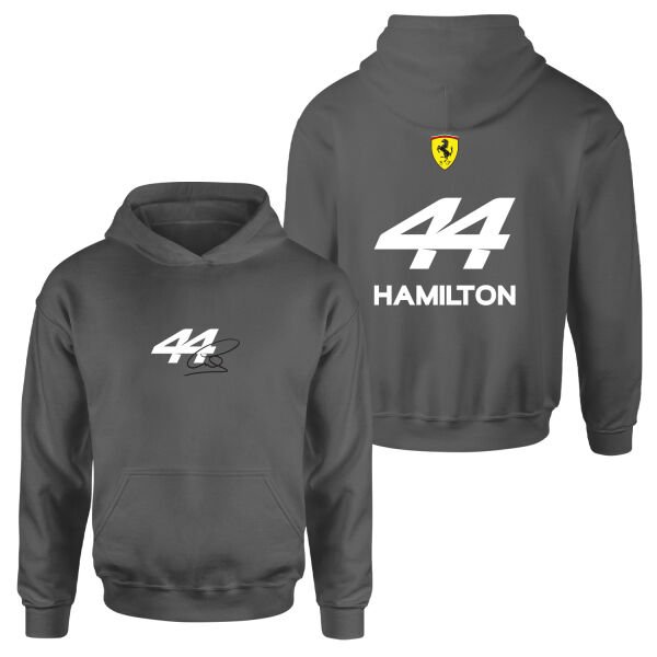 Lewis Hamilton 44 Signature Hoodie S - Füme