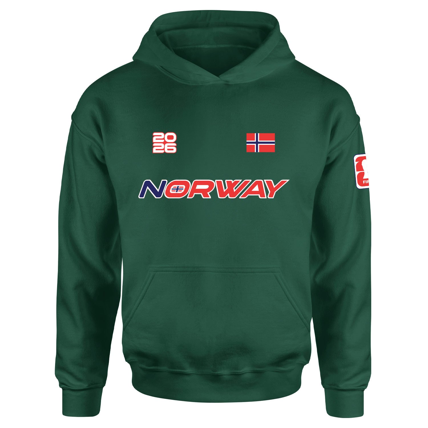 Norveç 2026 Hoodie M - Nefti Yeşili