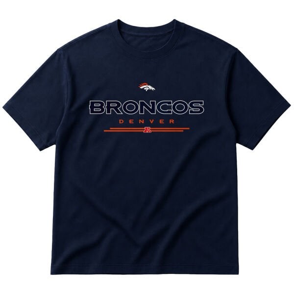 Denver Broncos AFC Oversize Tişört M - İndigo Mavisi