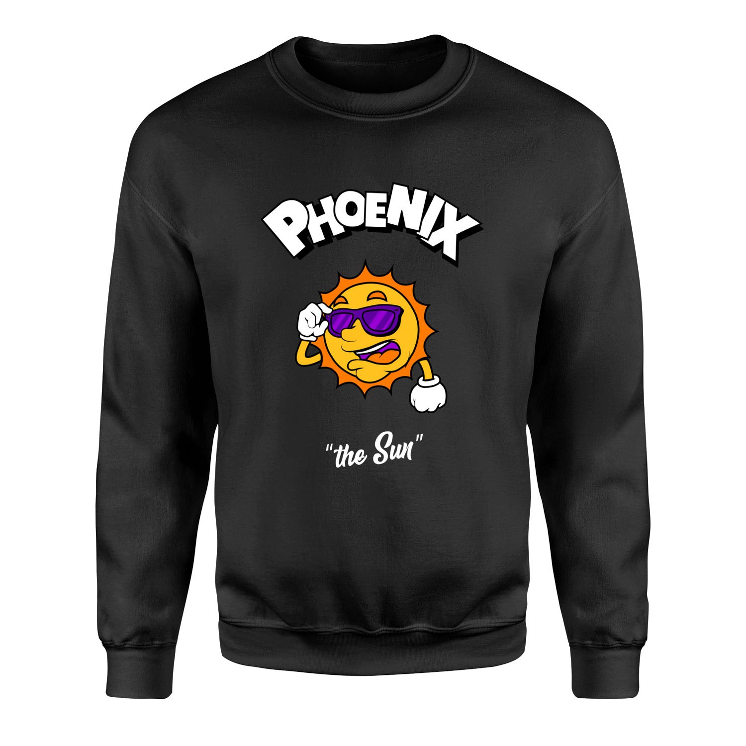 Phoenix Cartoon Sweatshirt S - Siyah