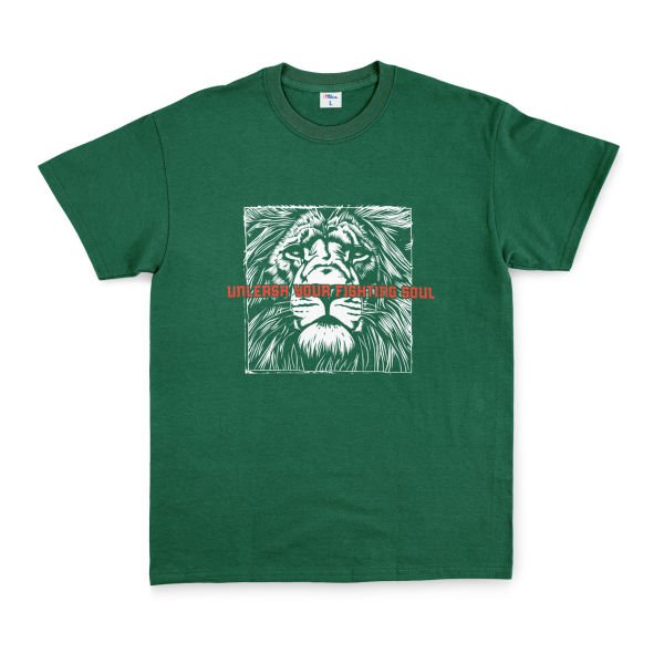 Unleash Your Fighting Soul | Lion III Tişört XXL - Nefti Yeşili