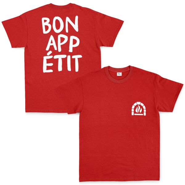 Bon Appétit! Tişört S - Kırmızı